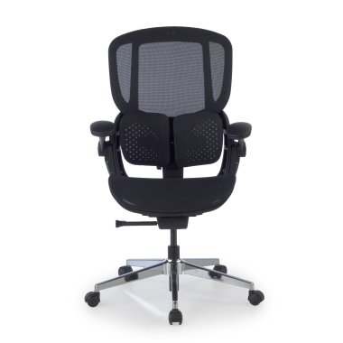 silla ergonomica negro erghos one sin reposacabezas malla brazos regulables 3d doble soporte lumbar 5
