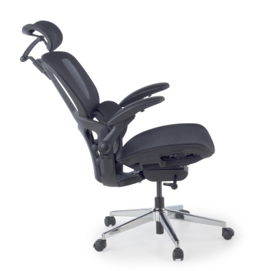 silla ergonomica negro erghos one con reposacabezas malla brazos regulables 3d doble soporte lumbar reposacabezas 4