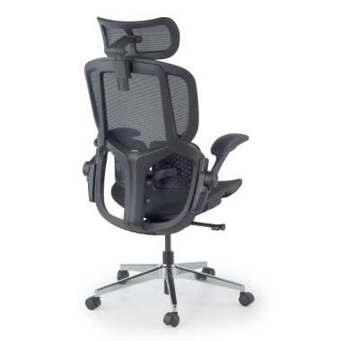 silla ergonomica negro erghos one con reposacabezas malla brazos regulables 3d doble soporte lumbar reposacabezas 12