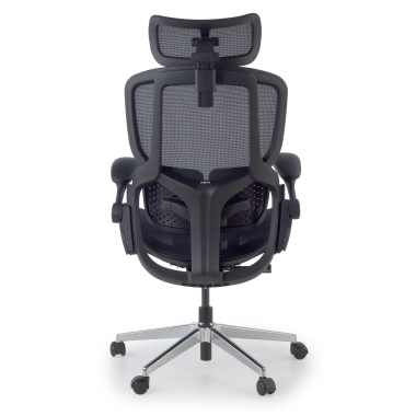 silla ergonomica negro erghos one con reposacabezas malla brazos regulables 3d doble soporte lumbar reposacabezas 11