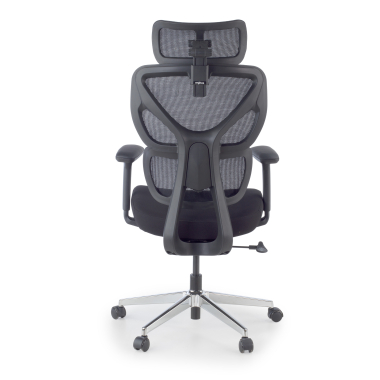 silla ergonomica negro erghos air tela brazos regulables 3d soporte lumbar reposacabezas 8
