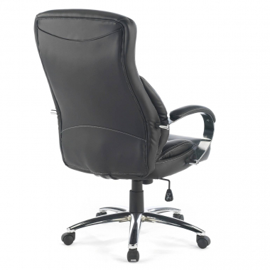 sillon de oficina negro gouda piel sintetica brazos tapizados 7