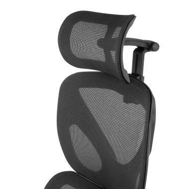 silla ergonomica negro erghos air tela brazos regulables 3d soporte lumbar reposacabezas 12