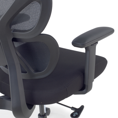 silla ergonomica negro erghos air tela brazos regulables 3d soporte lumbar reposacabezas 9