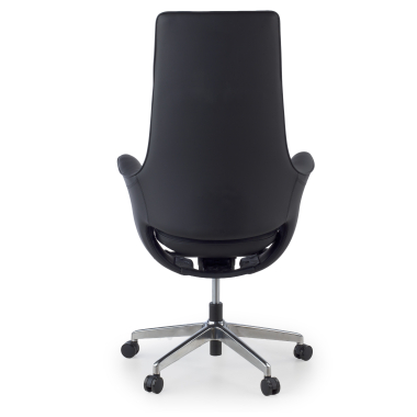 sillon de oficina negro dortmund piel sintetica brazos tapizados 10