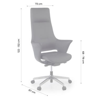sillon de oficina negro dortmund piel sintetica brazos tapizados 14