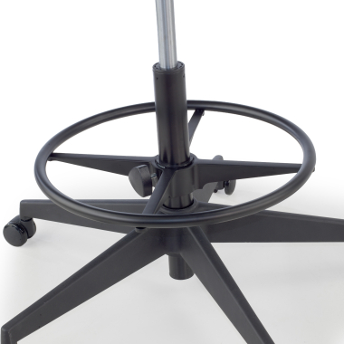 taburete de oficina negro taburete de oficina tela brazos fijos 6