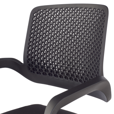 taburete de oficina negro taburete de oficina tela brazos fijos 4