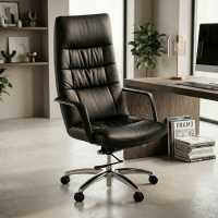 Sillon de Oficina Goteborg Piel Natural