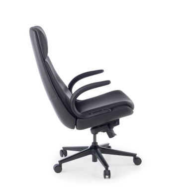 sillon de oficina negro kronberg piel sintetica brazos tapizados 4