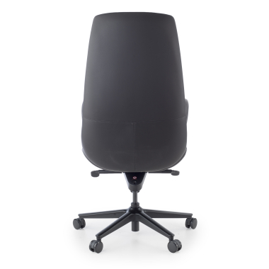 sillon de oficina negro kronberg piel sintetica brazos tapizados 9