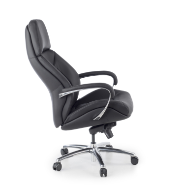 sillon de oficina negro regent piel sintetica brazos tapizados 8