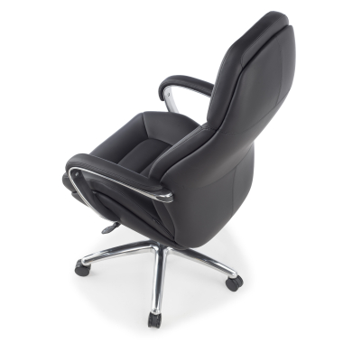 sillon de oficina negro regent piel sintetica brazos tapizados 9
