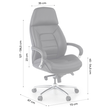 sillon de oficina negro regent piel sintetica brazos tapizados 12