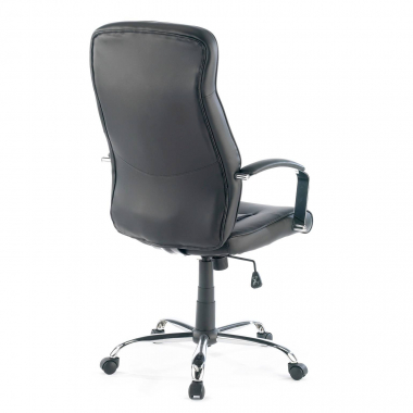 sillon de oficina negro glencoe piel sintetica brazos tapizados 7