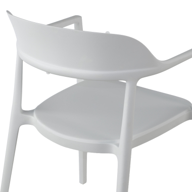silla confidente blanco riga plastico sin brazos 6