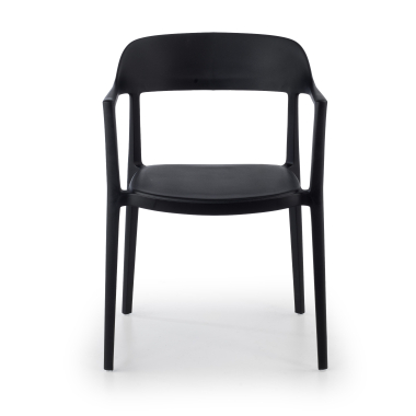 silla confidente negro riga plastico sin brazos 3