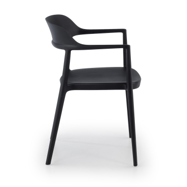 silla confidente negro riga plastico sin brazos 4