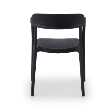 silla confidente negro riga plastico sin brazos 9