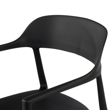 silla confidente negro riga plastico sin brazos 5