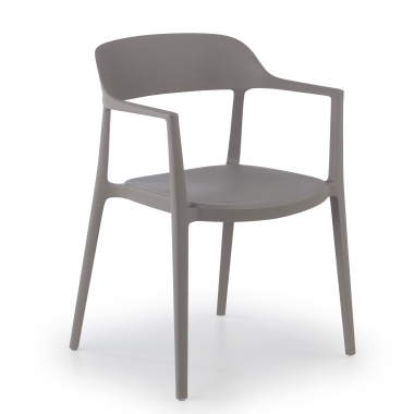 silla confidente gris riga plastico sin brazos 1