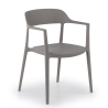 Silla de conferencias con brazos Riga, 4 patas, apilable