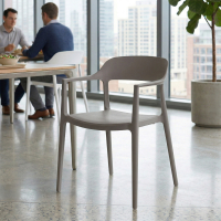 Silla de conferencias con brazos Riga, 4 patas, apilable