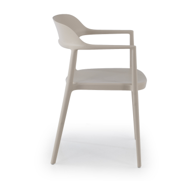 silla confidente beige riga plastico sin brazos 4