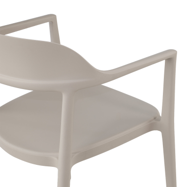 silla confidente beige riga plastico sin brazos 5