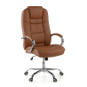 Sillón de Oficina Adana, muy resistente hasta 130 kg, brazos cromados