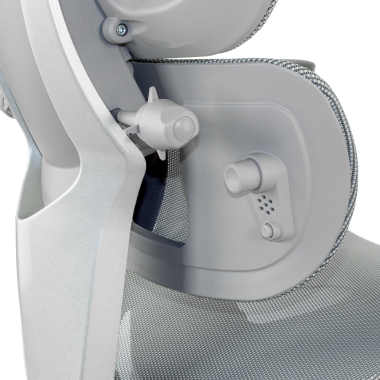 silla ergonomica gris erghos x4 pro malla brazos regulables 6d doble soporte lumbar reposacabezas reposapies extensible 9