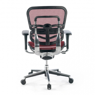 silla de oficina barata rojo red malla brazos regulables 4d doble soporte lumbar 7