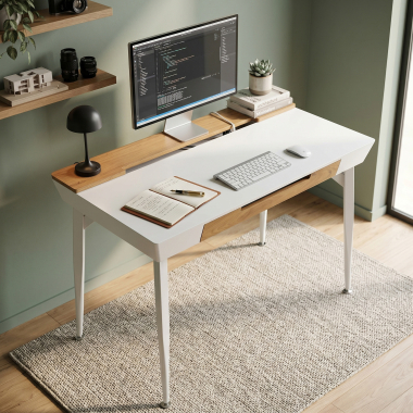 mesa de ordenador blanco goteborg 2