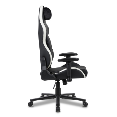 silla gaming blanco negro vanguard piel sintetica brazos moviles cojin reposacabezas reposacabezas 4