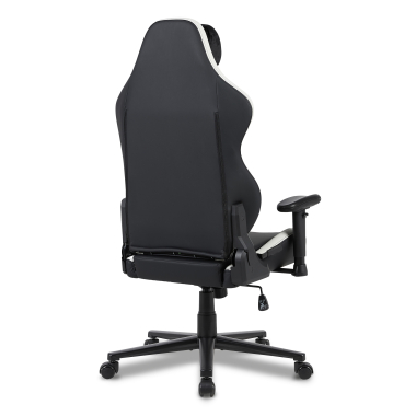 silla gaming blanco negro vanguard piel sintetica brazos moviles cojin reposacabezas reposacabezas 10