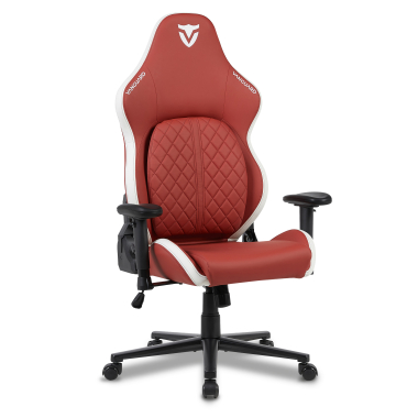 silla gaming blanco rojo vanguard piel sintetica brazos moviles cojin reposacabezas reposacabezas 13
