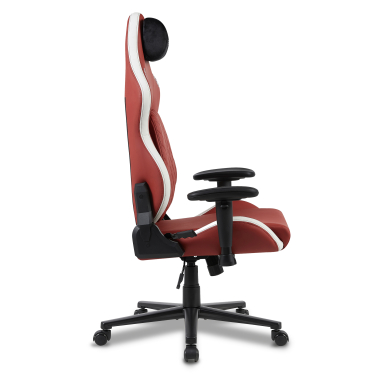 silla gaming blanco rojo vanguard piel sintetica brazos moviles cojin reposacabezas reposacabezas 11
