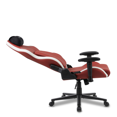 silla gaming blanco rojo vanguard piel sintetica brazos moviles cojin reposacabezas reposacabezas 12