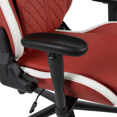silla gaming blanco rojo vanguard piel sintetica brazos moviles cojin reposacabezas reposacabezas 7