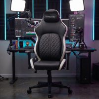 Silla gaming ergonómica Vanguard, cojín magnético, ecopiel