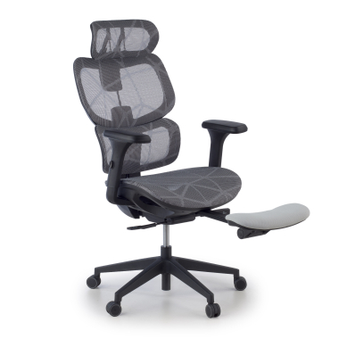 silla ergonomica gris every malla brazos regulables 3d reposacabezas reposapies extensible 6