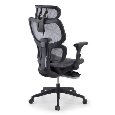 silla ergonomica gris every malla brazos regulables 3d reposacabezas reposapies extensible 12