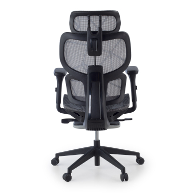 silla ergonomica gris every malla brazos regulables 3d reposacabezas reposapies extensible 10