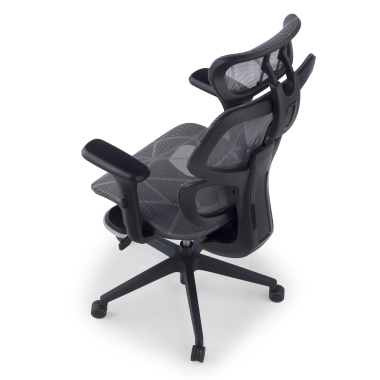 silla ergonomica gris every malla brazos regulables 3d reposacabezas reposapies extensible 13