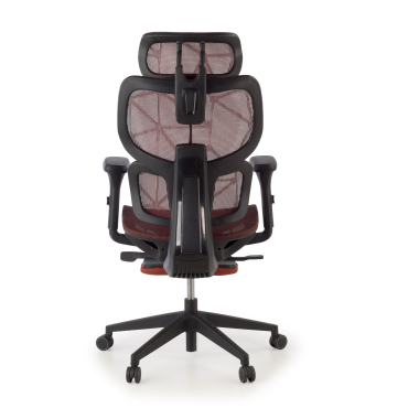 silla ergonomica rojo every malla brazos regulables 3d reposacabezas reposapies extensible 8