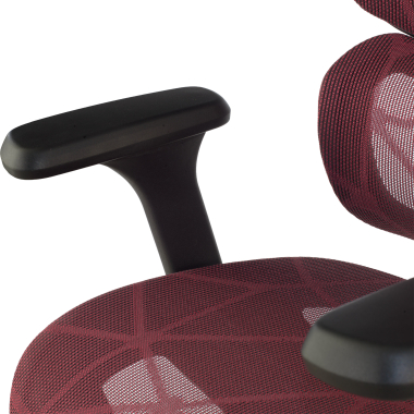 silla ergonomica rojo every malla brazos regulables 3d reposacabezas reposapies extensible 10