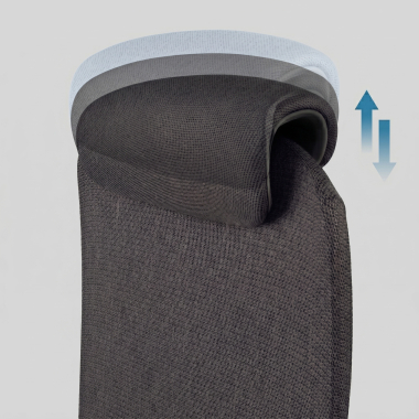 silla ergonomica negro gemini tela brazos regulables 4d 8