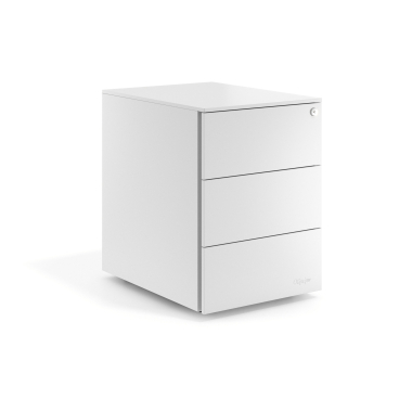 cajonera de escritorio blanco 3 cajones metal 1