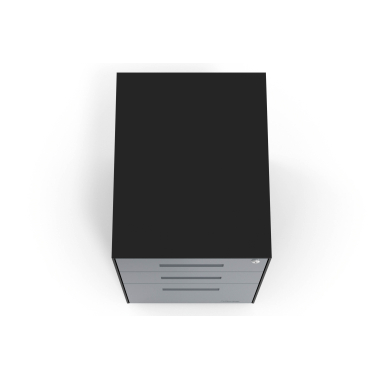 cajonera de escritorio antracita estructura negra metal 7