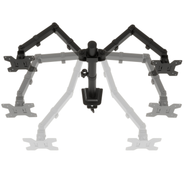 soporte para monitor negro 2 monitores 9